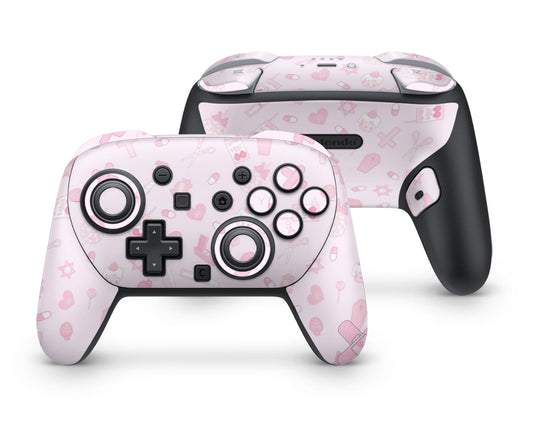 Lux Skins Nintendo Switch 2 Pro Controller I Love PinkSkins - Art Artwork Skin
