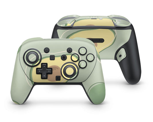 Lux Skins Nintendo Switch 2 Pro Controller Avocado TimeSkins - Art Cute Skin