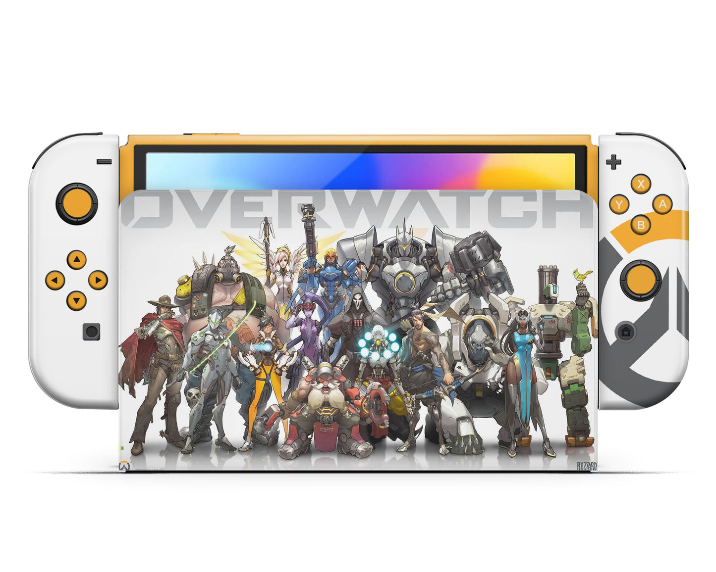 Lux Skins Nintendo Switch OLED Overwatch Squad Joycons Only Skins - Pop culture Skin