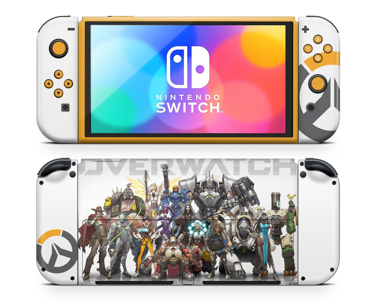 Lux Skins Nintendo Switch OLED Overwatch Squad Full Set Skins - Pop culture Skin