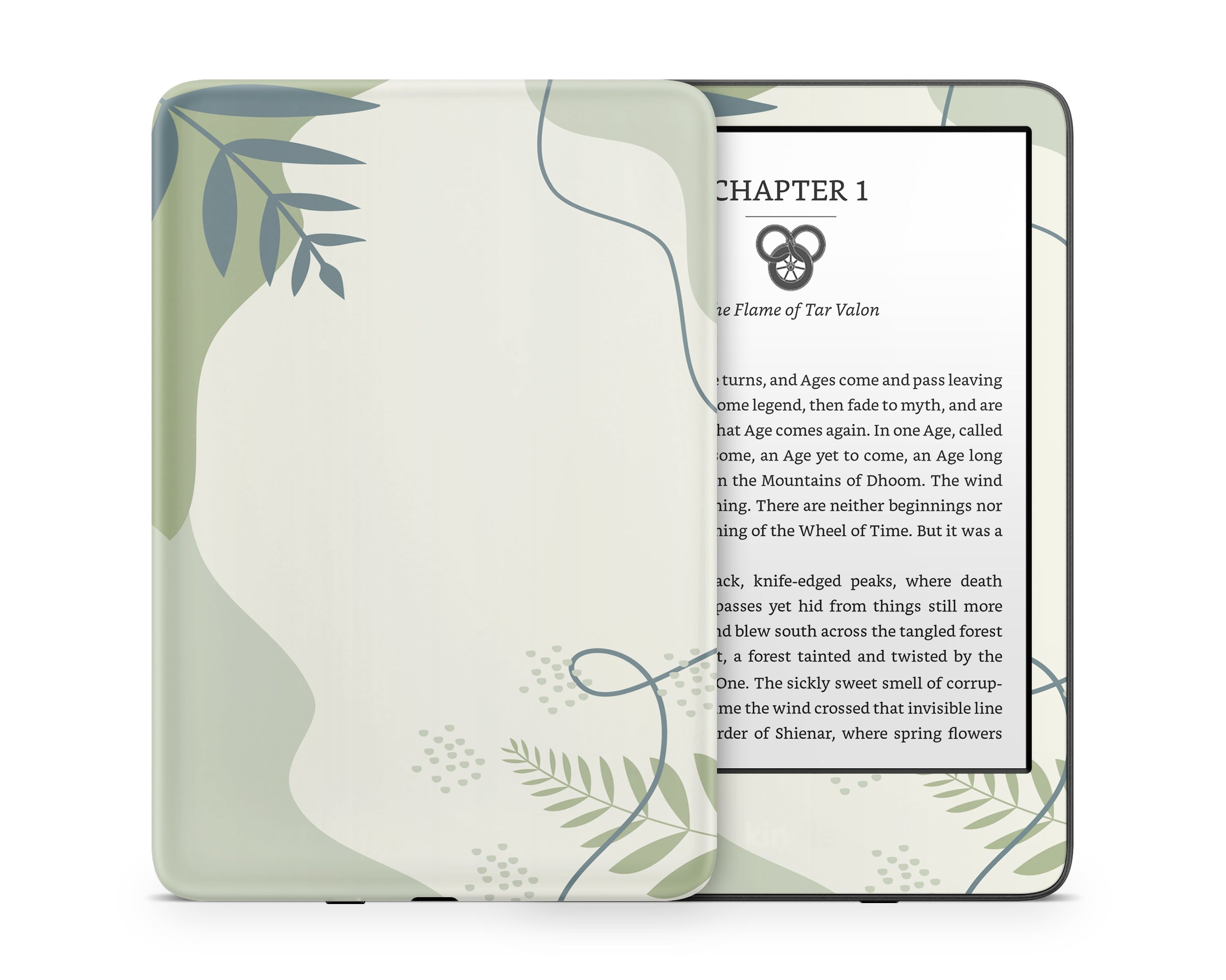 Green Sage Forest Kindle Skin – Lux Skins Official