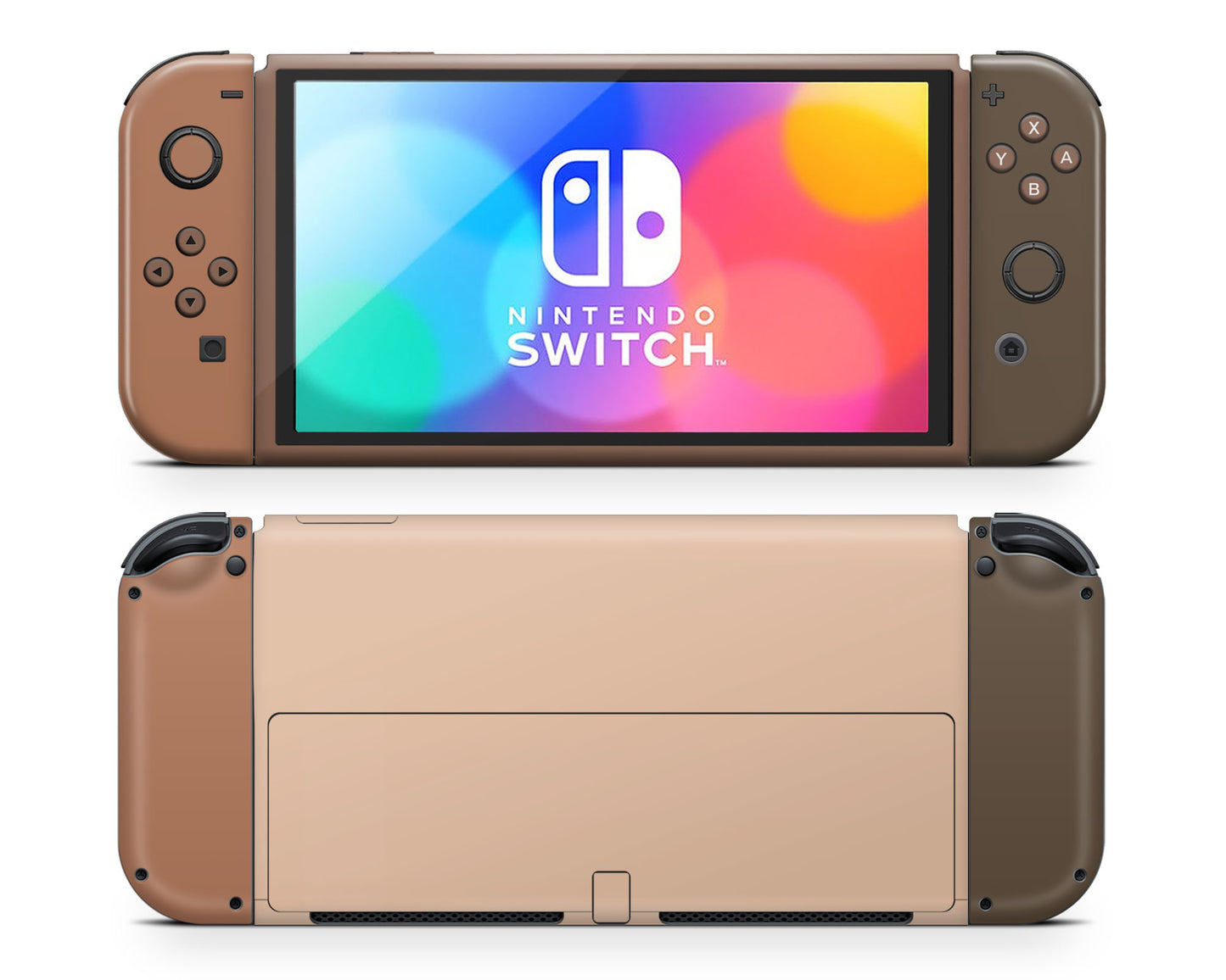 Caramel Mocha Nintendo Switch OLED Skin