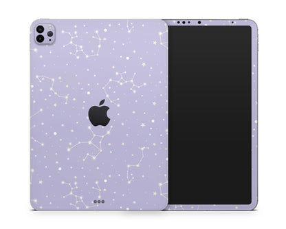 Lux Skins iPad Constellation Stargazing Purple iPad Pro 13" (M4) Skins - Pattern Galaxy Skin