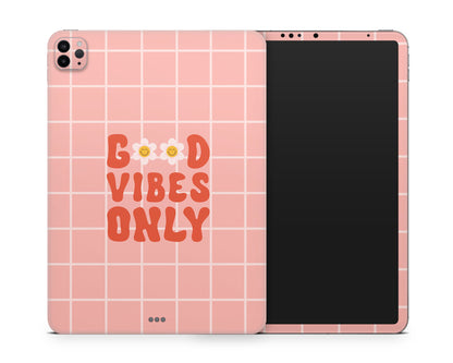 Lux Skins iPad Good Vibes Only iPad Pro 13" (M4) Skins - Art Quotes Skin