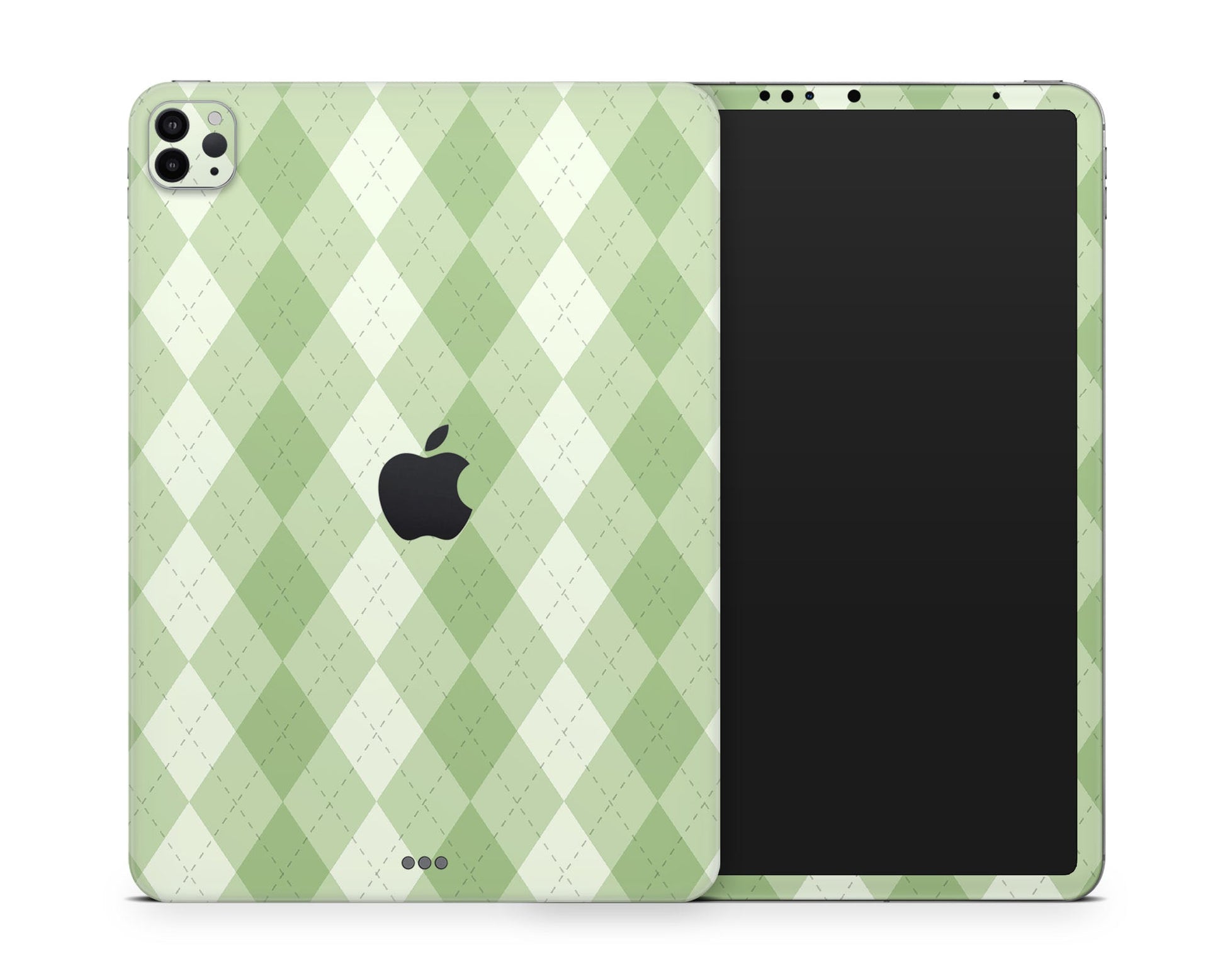 Lux Skins iPad Matcha Argyle iPad Pro 13" (M4) Skins - Art Artwork Skin