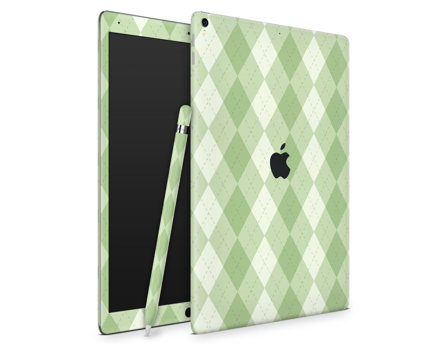 Lux Skins iPad Matcha Argyle iPad Pro 13" (M4) Skins - Art Artwork Skin