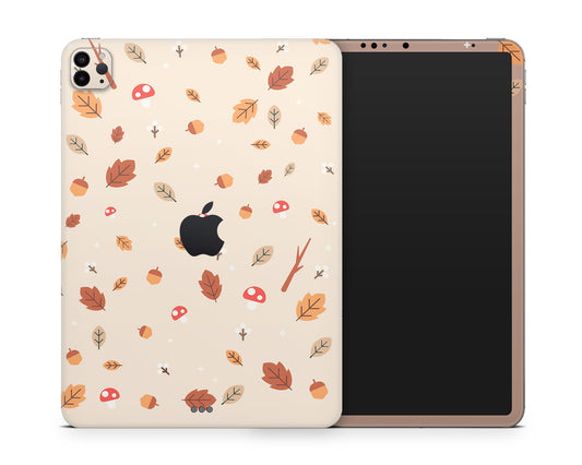 Lux Skins iPad Cute Mushroom Leaves iPad Pro 13" (M4) Skins - Art Floral Skin