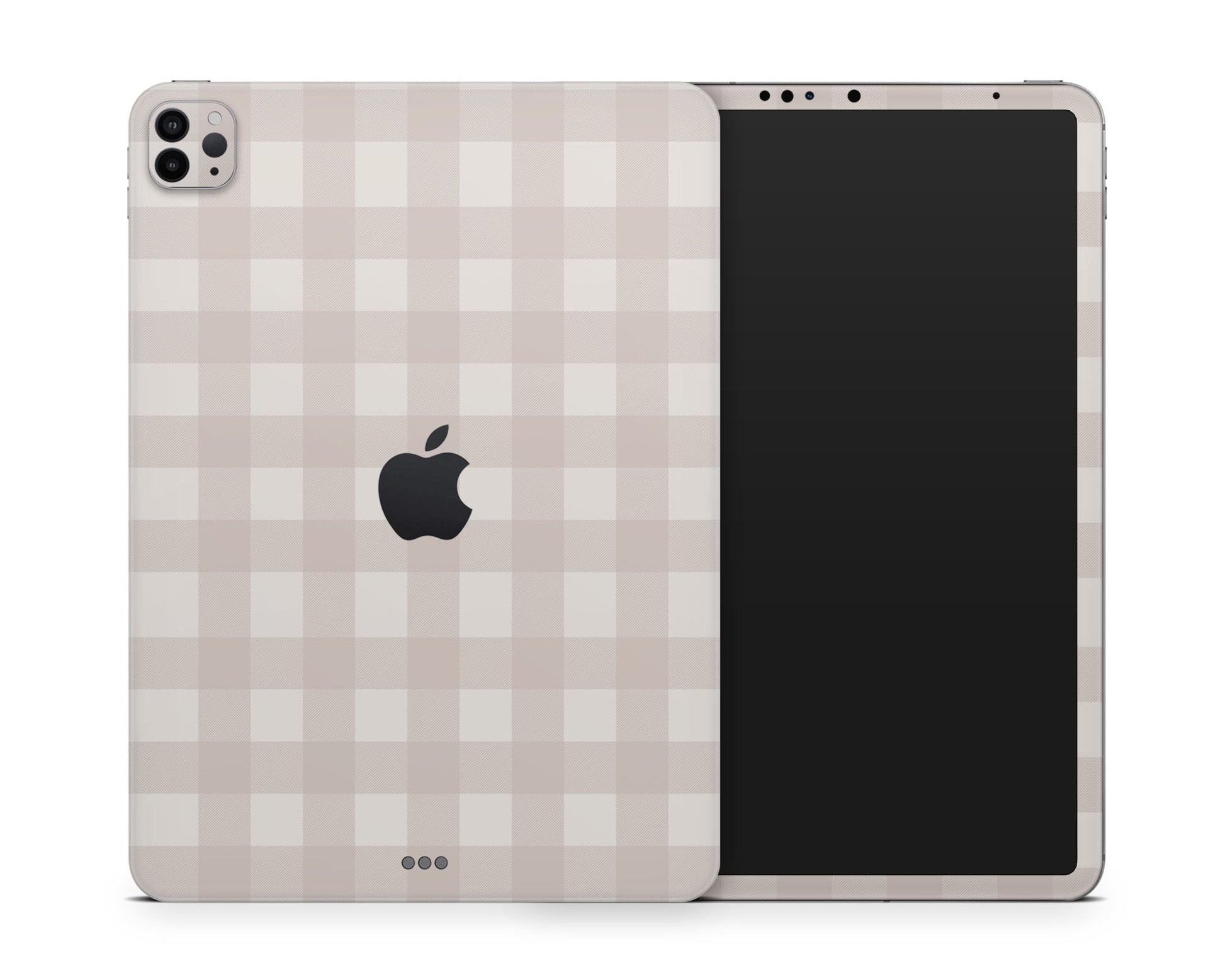 Lux Skins iPad Beige Gingham iPad Pro 13" (M4) Skins - Pattern Artwork Skin