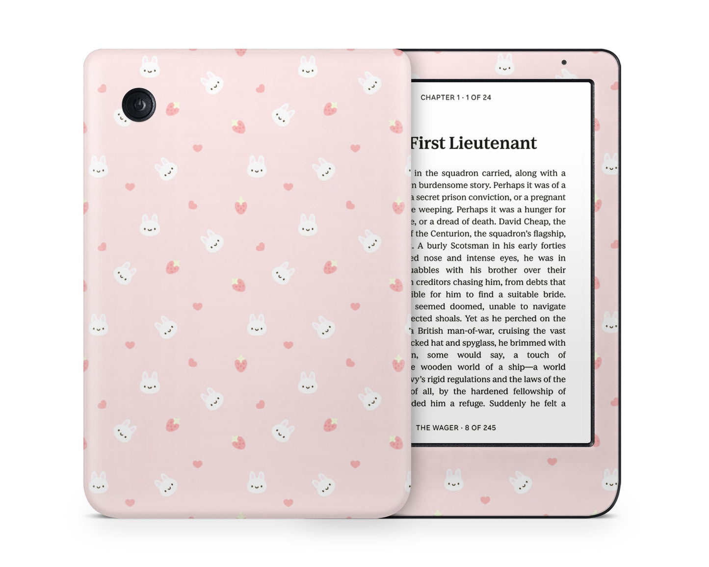 Lux Skins Kobo Cute Bunny Rabbit Strawberry Kobo Clara Colour Skins - Art Animals Skin