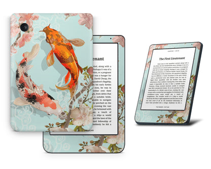 Lux Skins Kobo Yin Yang Koi Rose Light Kobo Clara BW Skins - Art Artwork Skin