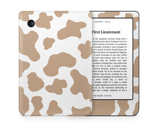 Lux Skins Kobo Coffee Latte Cow Print Kobo Clara Colour Skins - Art Animals Skin