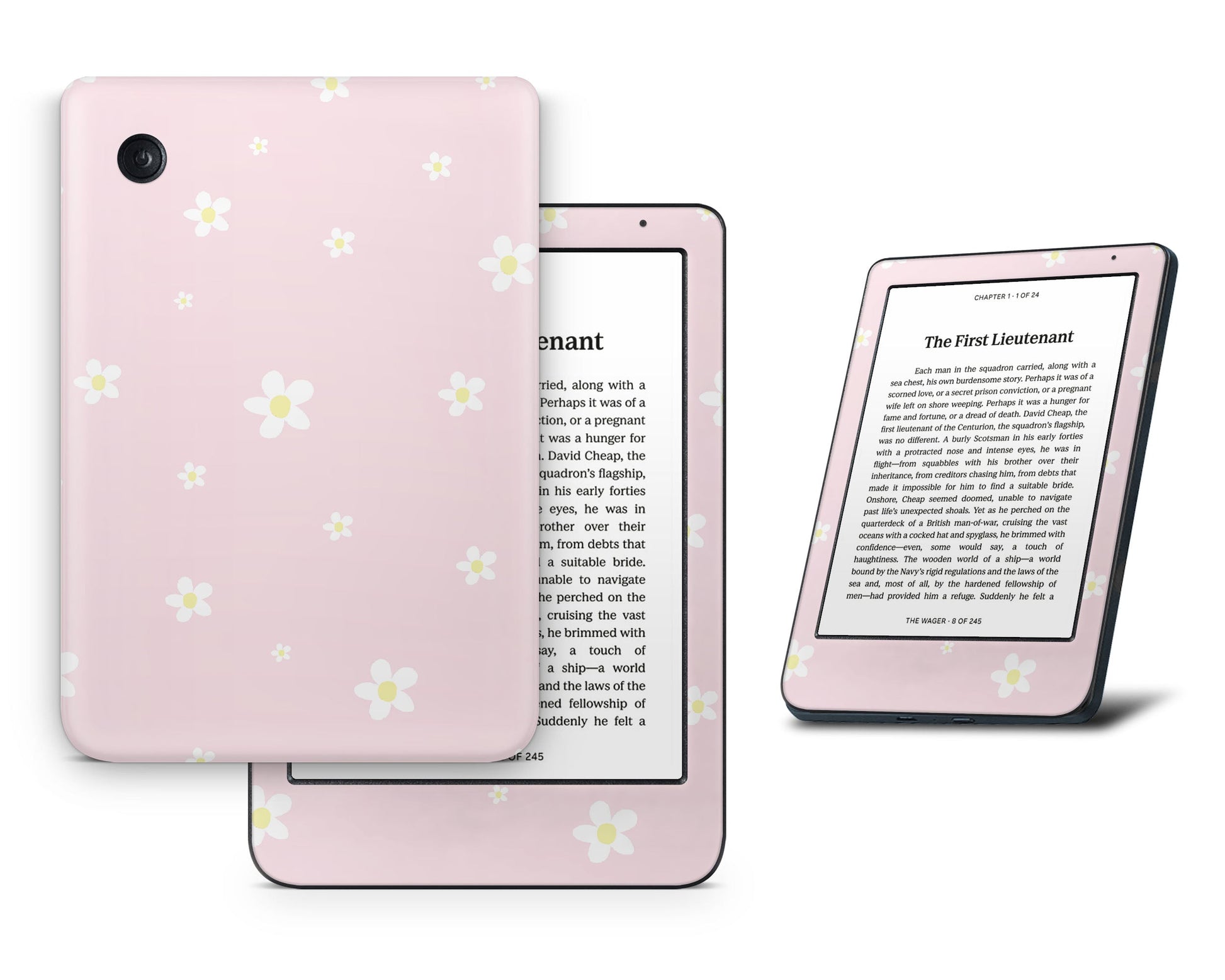 Lux Skins Kobo Blush Daisy Kobo Clara BW Skins - Art Floral Skin