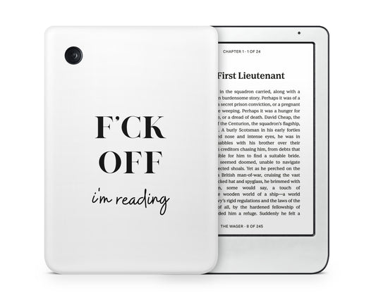 Lux Skins Kobo Fck Off I'm Reading Kobo Clara Colour Skins - Art Quotes Skin