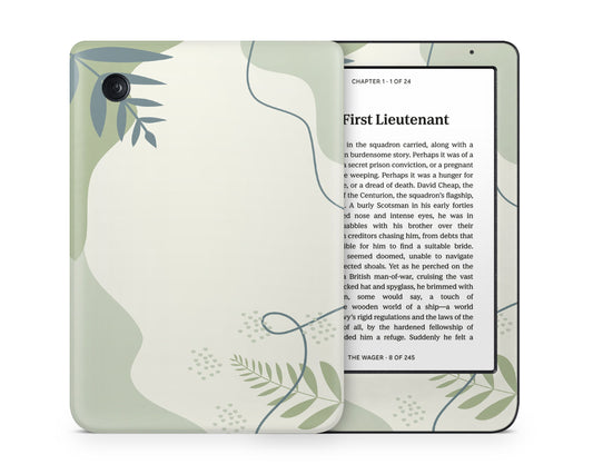 Lux Skins Kobo Green Sage Forest Kobo Clara Colour Skins - Art Floral Skin