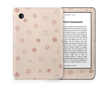 Lux Skins Kobo Ceramic Rose Pink Daisy  Kobo Clara Colour Skins - Art Floral Skin