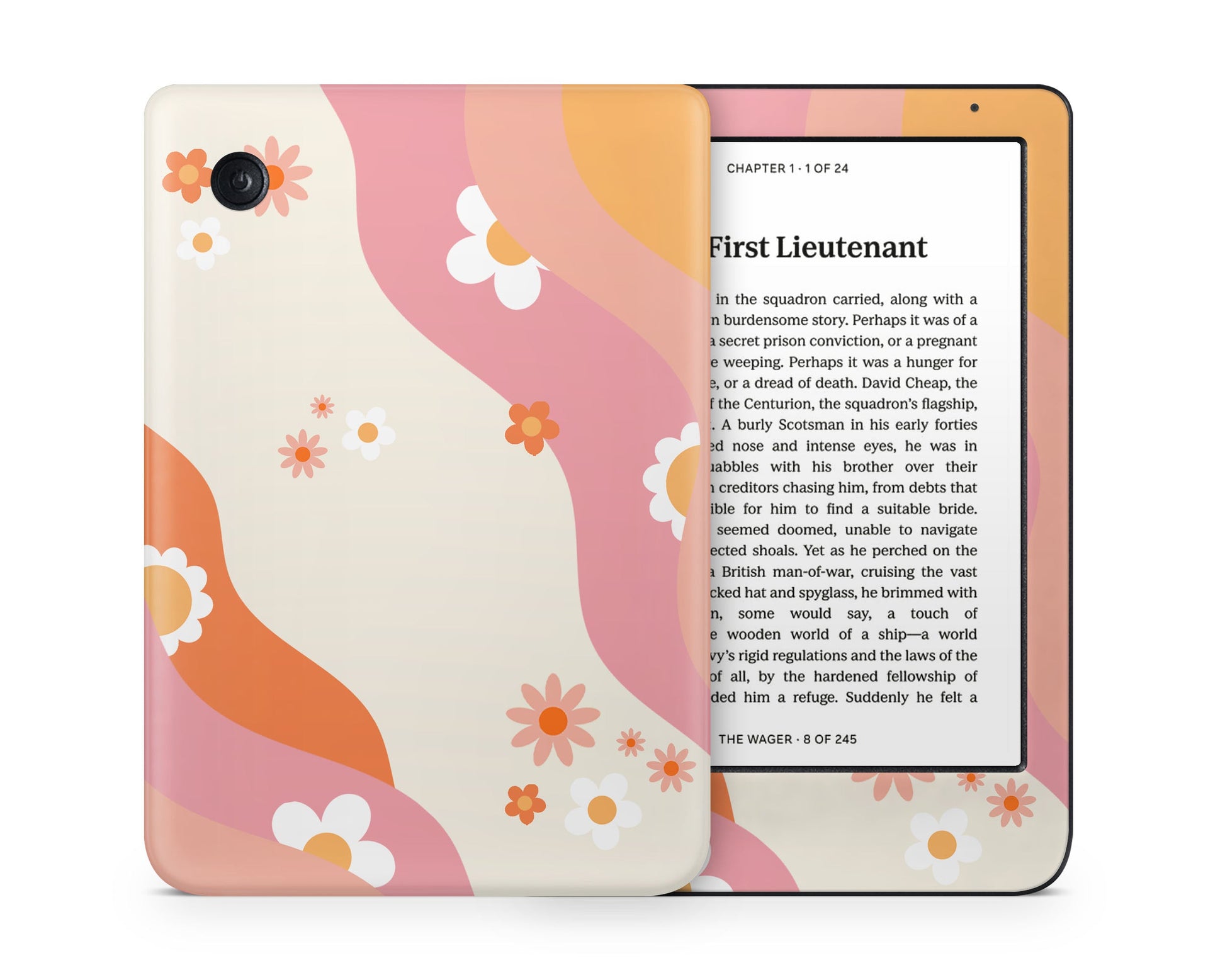 Lux Skins Kobo Abstract Boho Hippie Floral Kobo Clara Colour Skins - Art Floral Skin