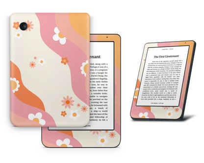 Lux Skins Kobo Abstract Boho Hippie Floral Kobo Clara BW Skins - Art Floral Skin