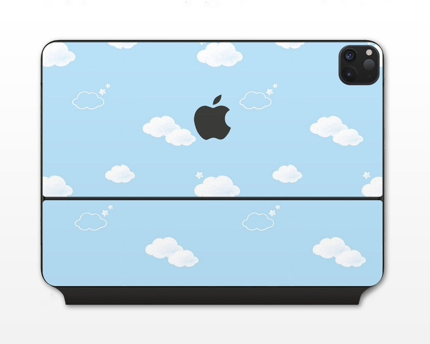 Lux Skins Magic Keyboard Cute Blue Clouds iPad Pro 13" (M4) Skins - Art Clouds Skin