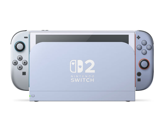 Lux Skins Nintendo Switch 2 Winter Wonderland Hearts logo Skins - Solid Colours Colour Blocking Skin