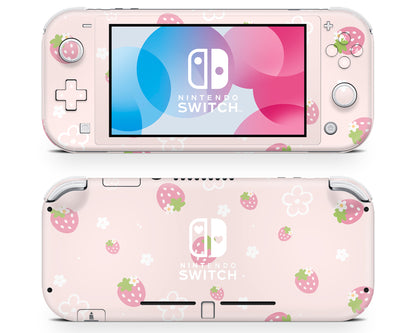 Sweet Strawberry Pink Nintendo Switch Lite Skin