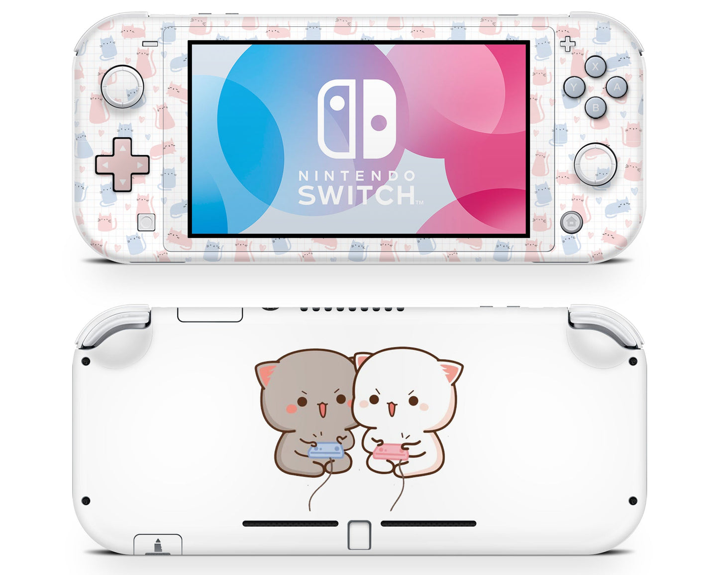 Lux Skins Nintendo Switch Lite Gaming Cat Cute Pattern Full Set Skins - Art Animals Skin