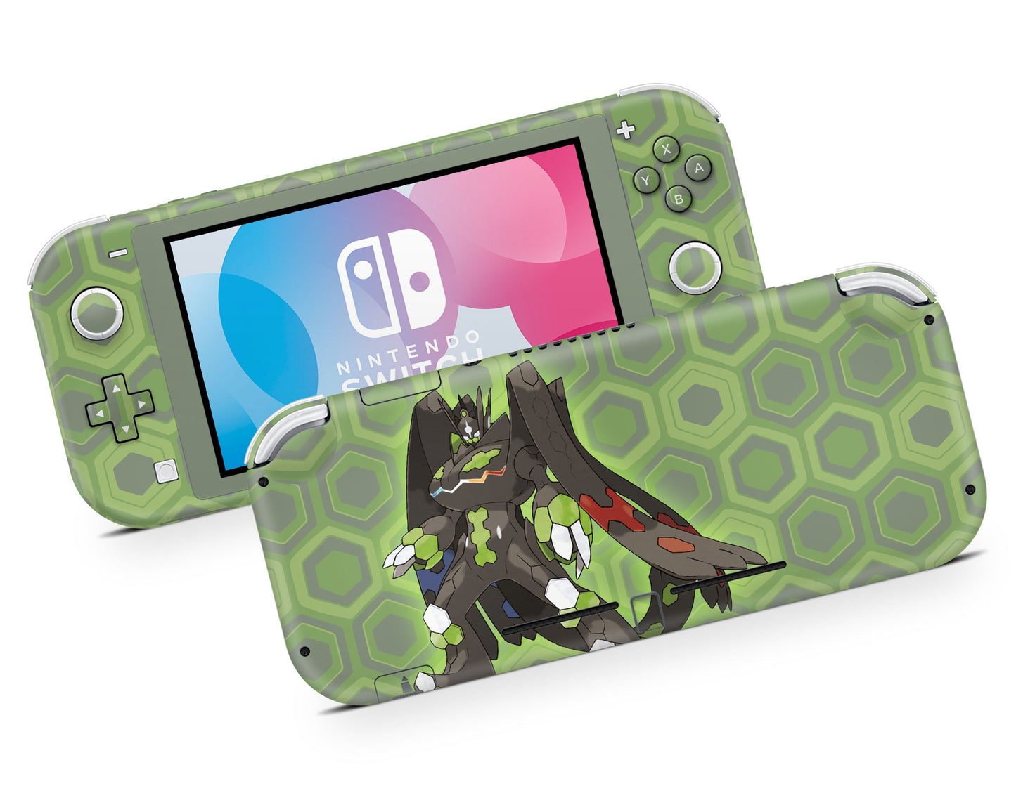 Lux Skins Nintendo Switch Lite Zygarde Minimalist Pokemon Z-A Full Set +Tempered Glass Skins - Pop culture Pokemon Skin