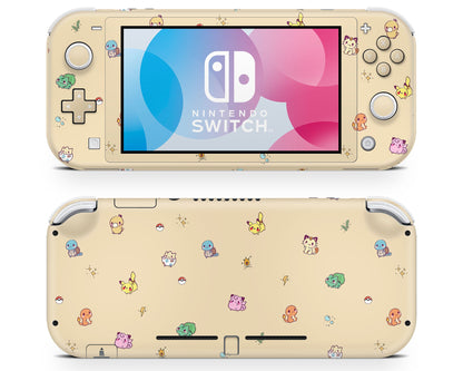 Lux Skins Nintendo Switch Lite Cosy Pokemon Pattern Full Set Skins - Pop culture Pokemon Skin