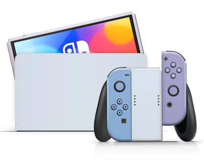 Purple Haze Retro Color Blocking Nintendo Switch OLED Skin