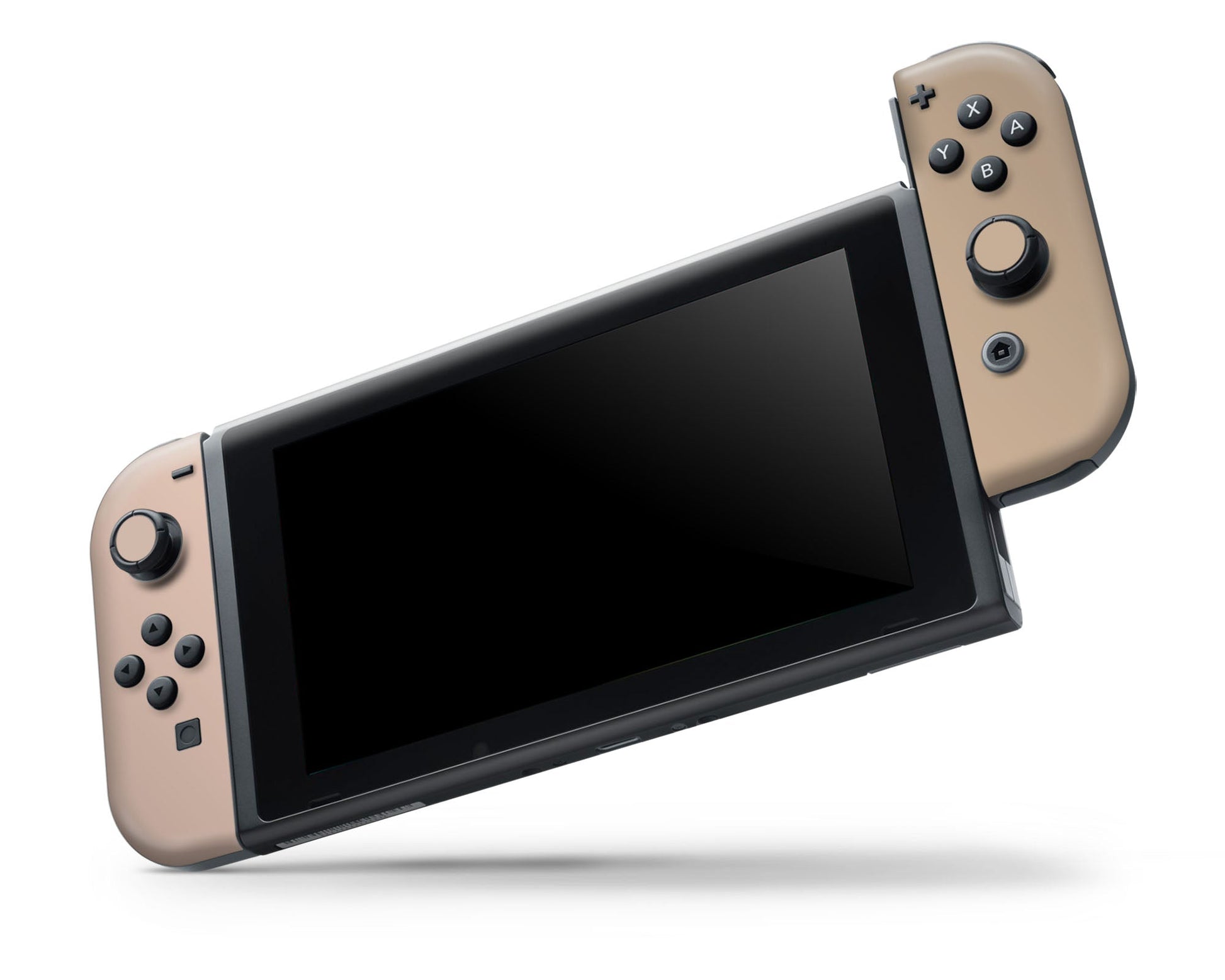 Lux Skins Nintendo Switch OLED Latte Time Nintendo logo Skins - Solid Colours Colour Blocking Skin