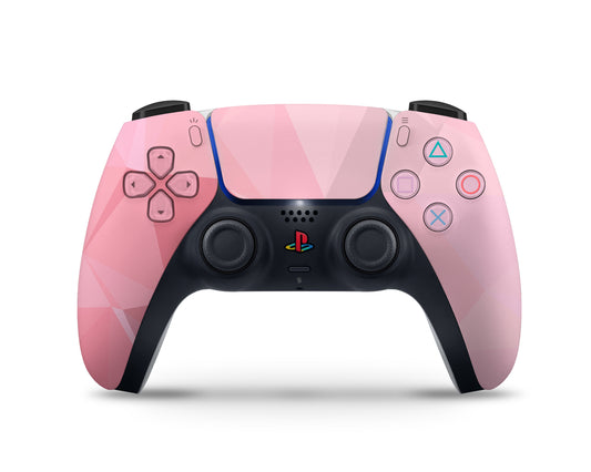 Pink Geometric PS5 Controller Skin