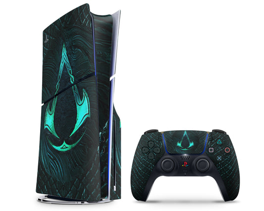 Lux Skins PS5 Slim Assassin's Creed Valhalla PS5 Slim Skins - Pop culture Assassin's Creed Skin