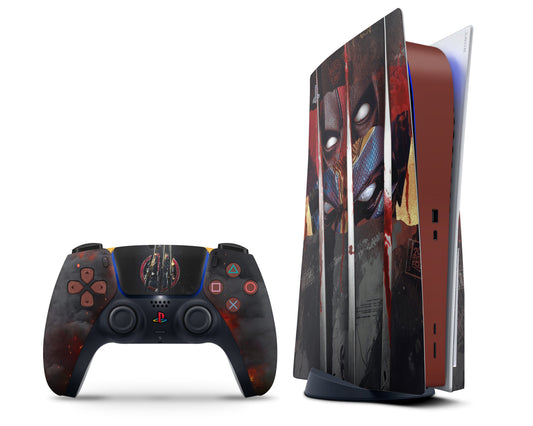 Lux Skins PS5 Deadpool x Wolverine PS5 Skins - Pop culture Deadpool Skin