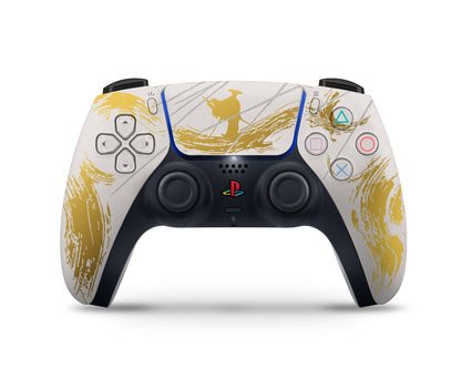 Lux Skins PS5 Ghost of Yotei Gold Limited Edition Inspired PS5 Skins - Pop culture Ghost of Yotei Skin