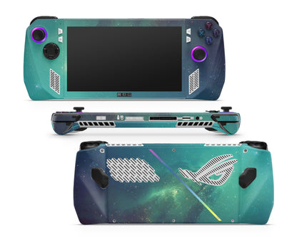 Lux Skins ROG Ally Green Stardust Galaxy ASUS ROG Ally Skins - Galaxy  Skin