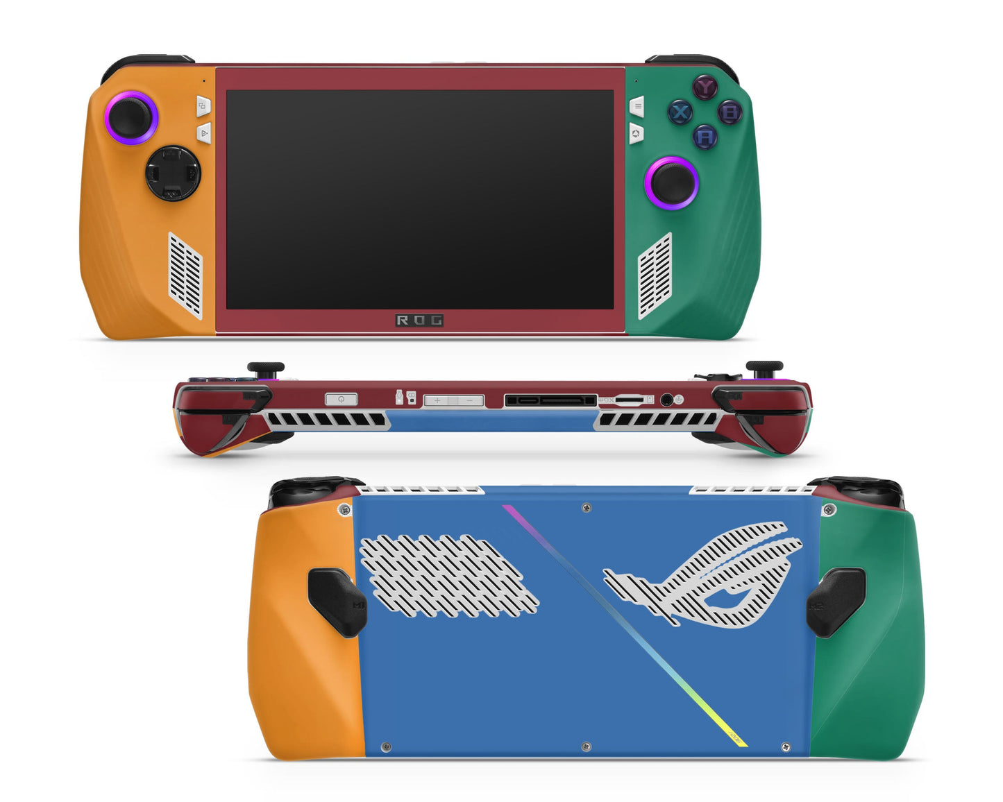 Lux Skins ROG Ally Retro Fearless Color Blocking ASUS ROG Ally Skins - Solid Colours Colour Blocking Skin