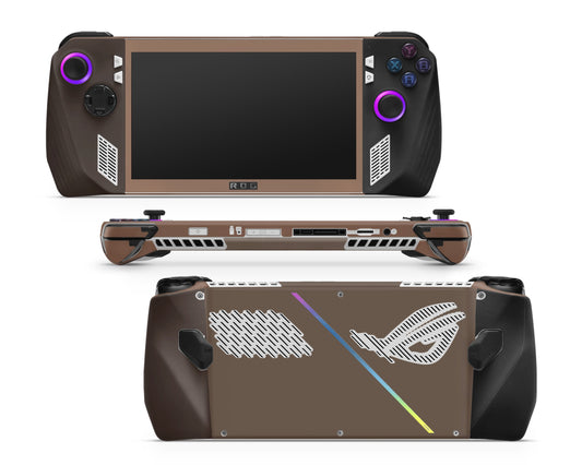 Lux Skins ROG Ally Dark Chocolate Color Blocking ASUS ROG Ally Skins - Solid Colours Colour Blocking Skin