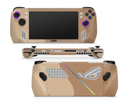 Lux Skins ROG Ally Two Tone Beige Cappuccino ASUS ROG Ally Skins - Pattern Abstract Skin