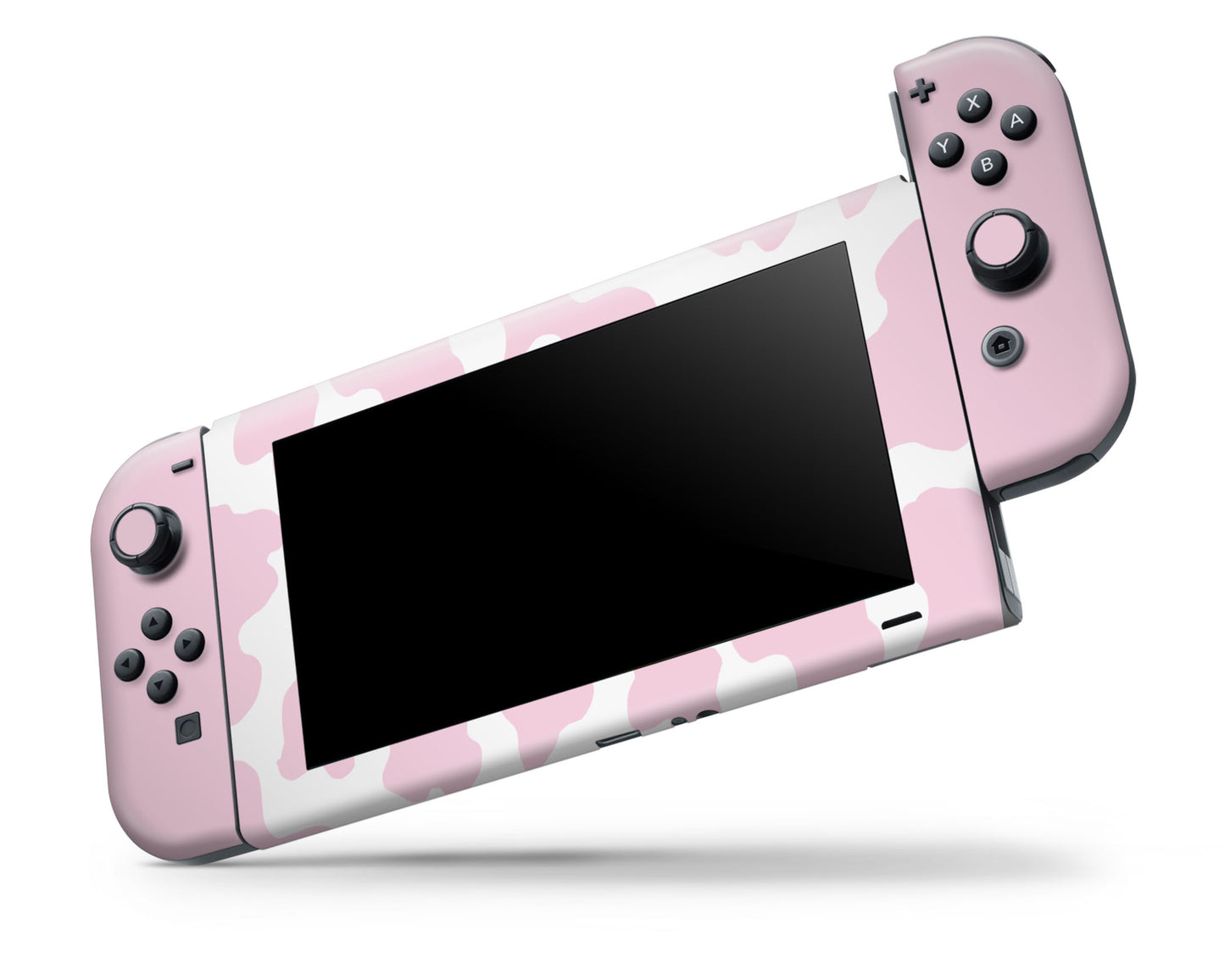 Strawberry Milk Cow Print Nintendo Switch Skin