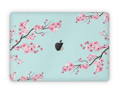 Lux Skins MacBook Cherry Blossom Teal Pro 13" (A2251/2289) Skins - Art Floral Skin