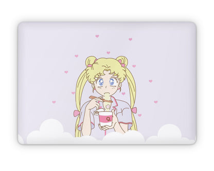 Lux Skins MacBook Sailor Moon Ramen Pastel Purple Pro 15" (A1707/1990) Skins - Pop culture Sailor Moon Skin