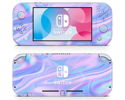 Purple Holographic Opal Iridescent Nintendo Switch Lite Skin