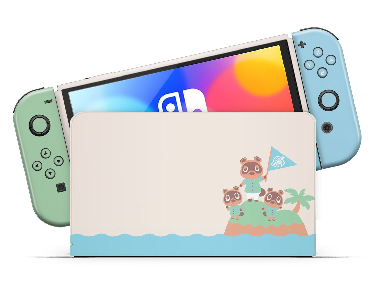 Animal Crossing New Horizons Nintendo Switch OLED Skin Lux Skins Official