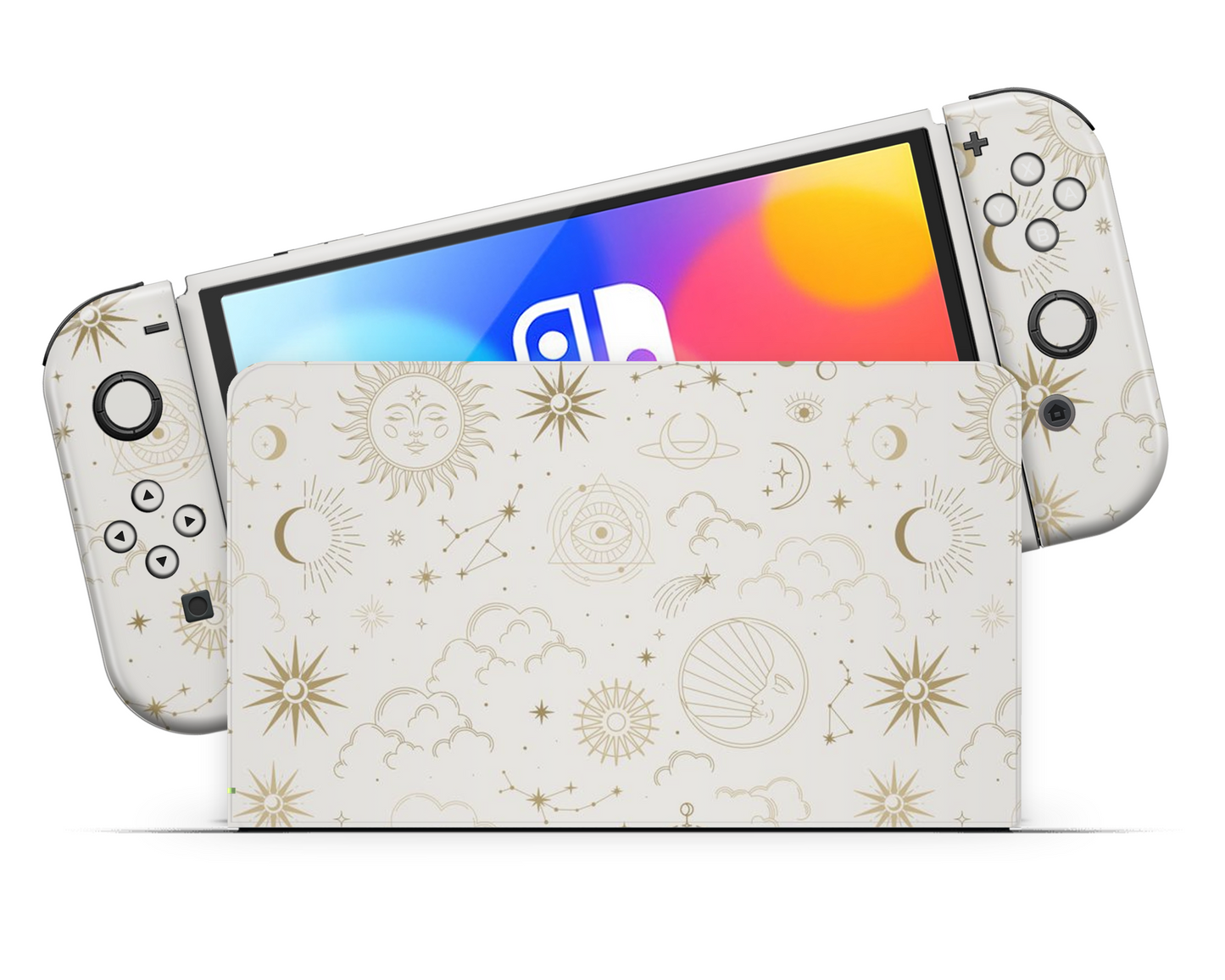 Constellation Stargazing Day Nintendo Switch OLED Skin