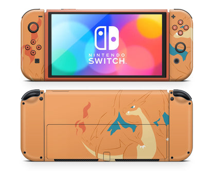 Pokemon Charizard Minimalist Nintendo Switch OLED Skin