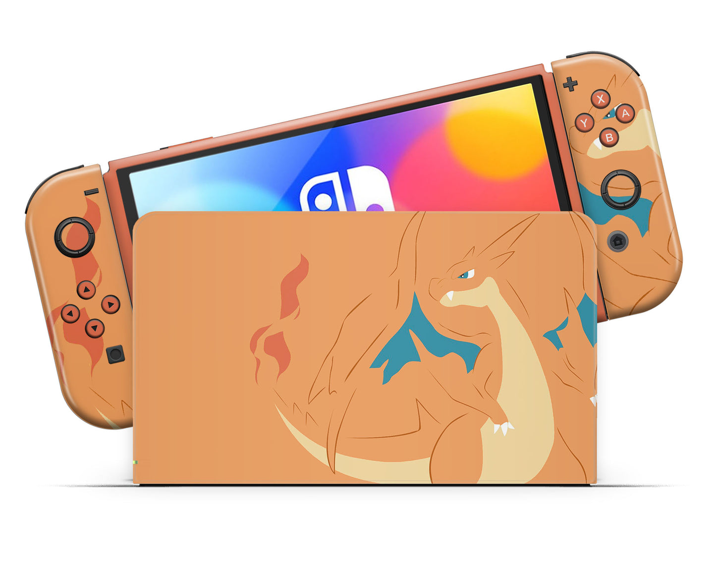 Pokemon Charizard Minimalist Nintendo Switch OLED Skin