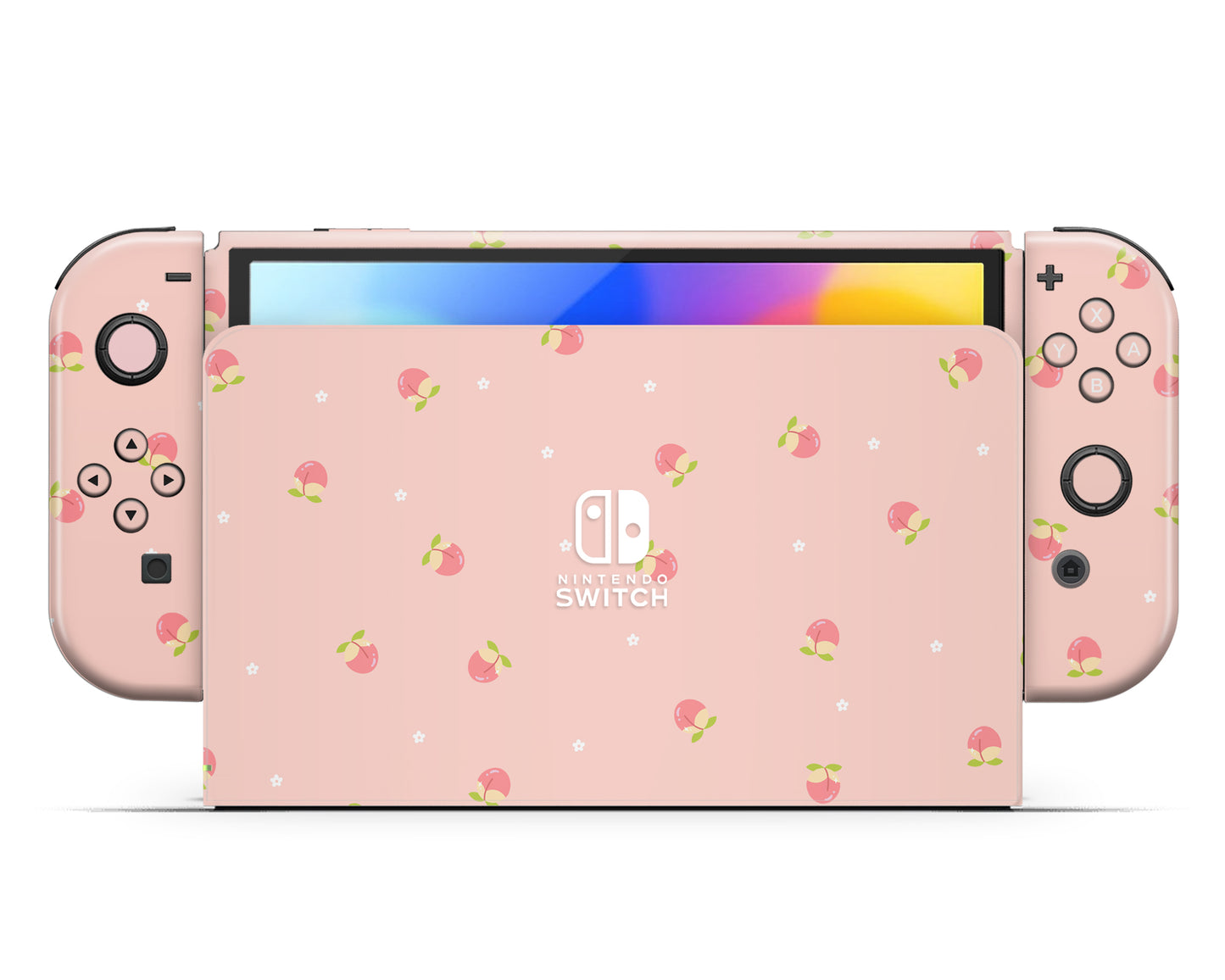 Animal Crossing Peach Nintendo Switch OLED Skin