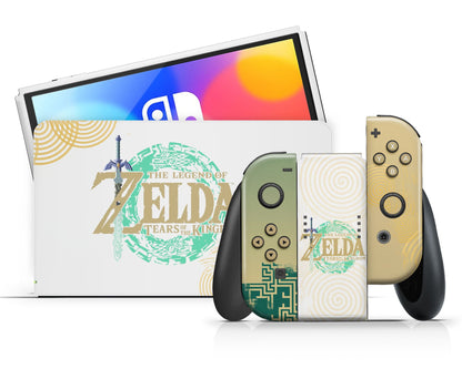 Lux Skins Nintendo Switch OLED Legend of Zelda Tears of the Kingdom Full Set Skins - Pop culture Zelda Skin