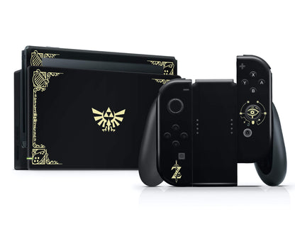 Lux Skins Nintendo Switch Zelda Hyrule Warriors Black Full Set Skins - Pop culture Zelda Skin