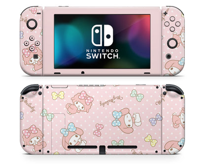 Lux Skins Nintendo Switch My Melody Pink Classic no logo Skins - Pop culture Sanrio Skin