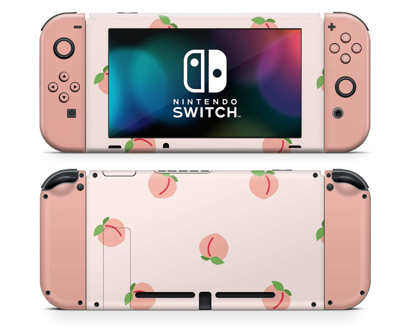 Lux Skins Nintendo Switch Sweet Peach Full Set Skins - Pattern Fruits Skin